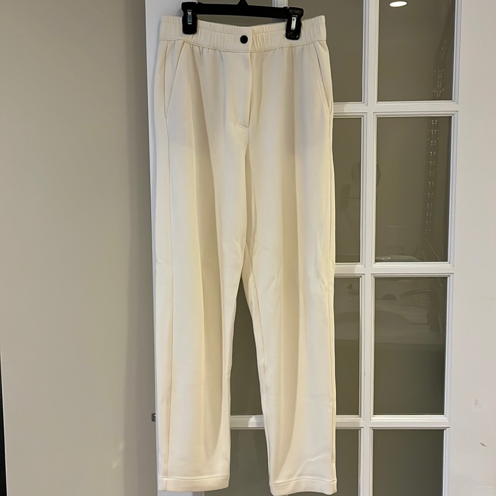 Massimo Dutti white sweat pants